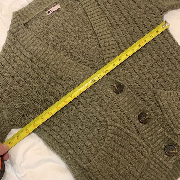 SO, knit sweater jacket, button up, great condition, small, - Picture 9 of 11